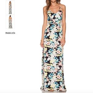 Parker Kisa Maxi Dress Silk Delia Print Multicolor